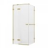 New Trendy Avexa Gold kabina prysznicowa  90x70 szkło czyste 6 mm złoto szczotkowane EXK-3016